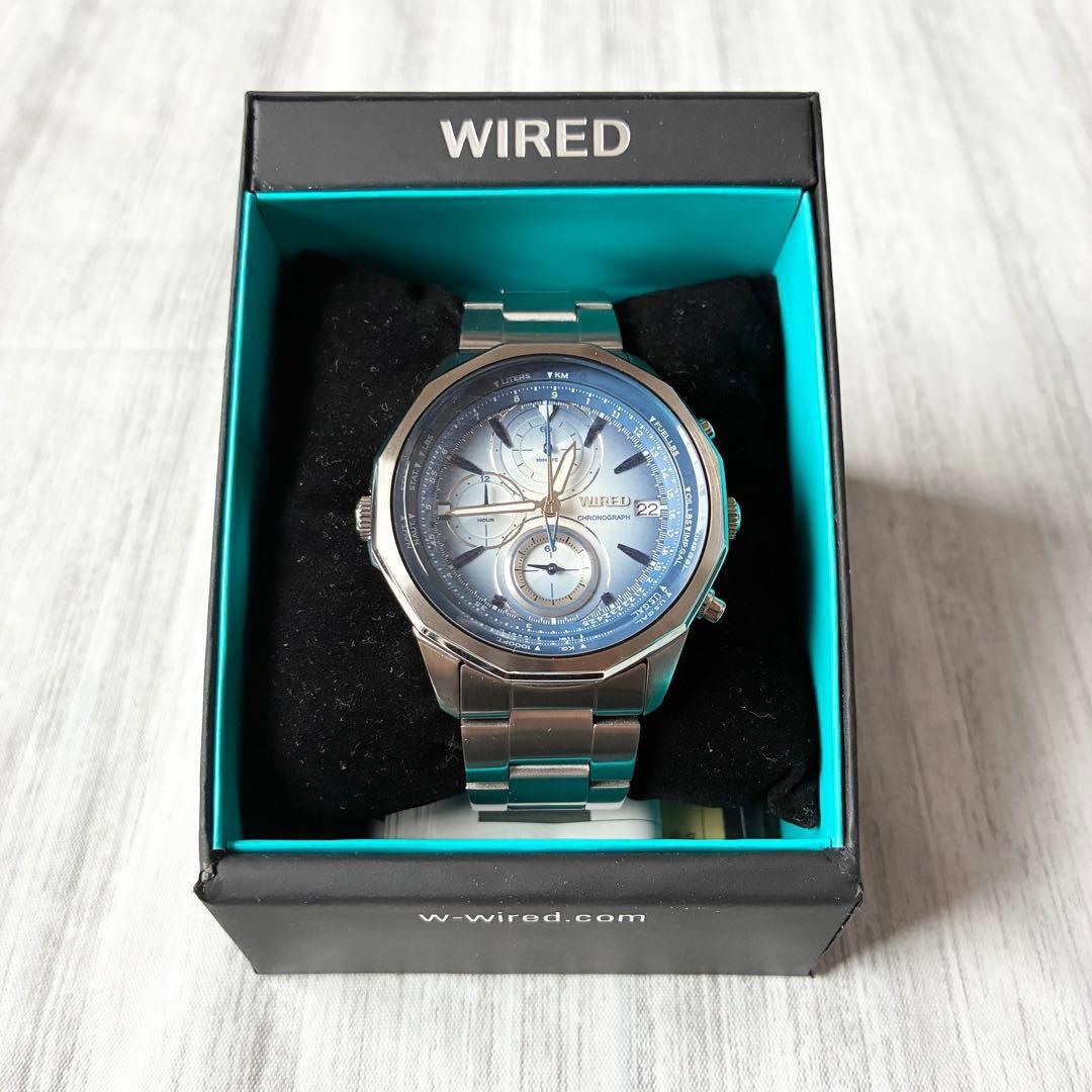 [Good condition, used, battery replaced] SEIKO WIRED chronograph watch VK63C