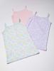Garo Camisole Größe 451287 3-teiliges Set, 100% Baumwolle, Verträumt, Mädchen, 140,