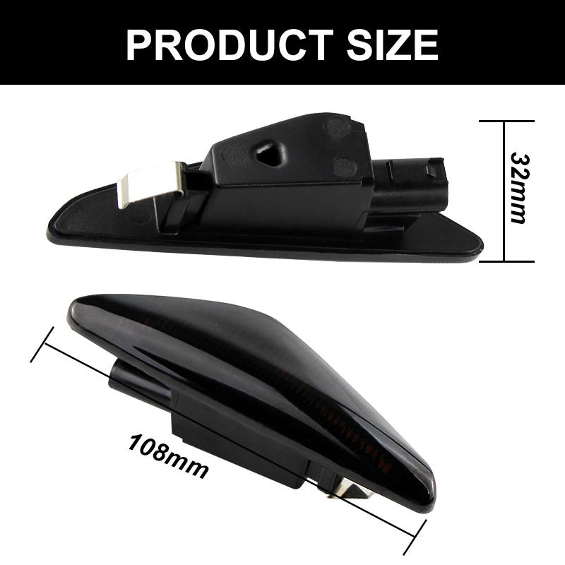 1Set Smoke No Error LED Side Marker Signal Light For BMW X5 E70 X6 E71 E72 X3 F25 Sequential Blinker Lamp