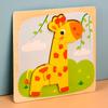 Montessori Wooden Toys Wood Puzzle Cartoon Animals Cognitive Jigsaw Puzzle Early Learning Educational Toys For Children Gift