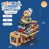 Hallisun Building Block Musical Xylophone with Ball Marble Marble Ball Slope Mechanical Colorful Candy Brick Model 3D Mini City Display Ages Birthday