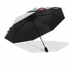 Hello Kitty,Polka Dot Dress Automatic Folding Umbrella-Simple 8-Rib Design, Bright Cartoon Pattern, Durable Iron Frame, Suitable For Travel,