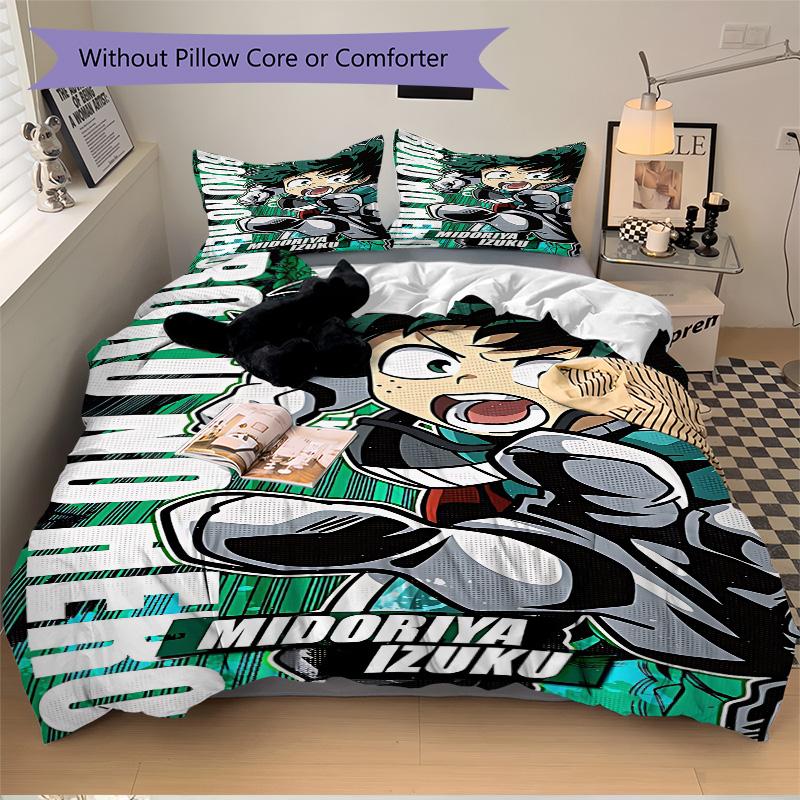 Hero'S Determination Izuku Midoriya Print 3Pcs Bedding Setduvet Cover With 2 Bedropillowcase Home Birthday Gift