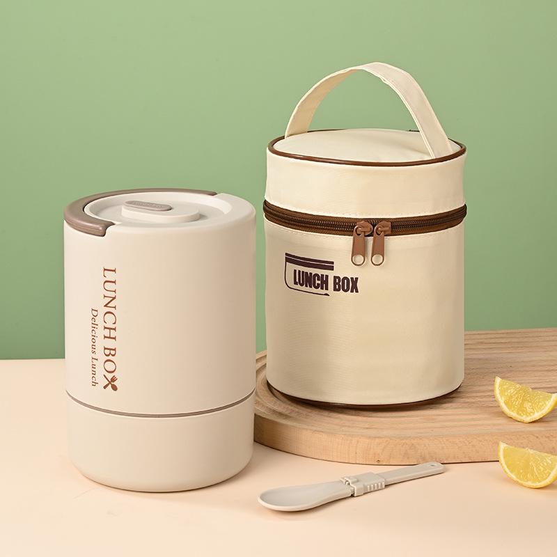 Multi-Layer Insulated 304 Stainless Steel Bento Lunch Box for Office & School - Microwaveable with Large Capacity