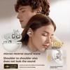 Clip-on Earbuds Wireless Bluetooth 5.4 Open Ear Headphones with Detachable Crystal Bowknot Earrings Eearphones For Sports, Fitness & Workouts