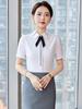Women's Short Sleeve White Shirt for Work and Interviews - New Spring Arrival