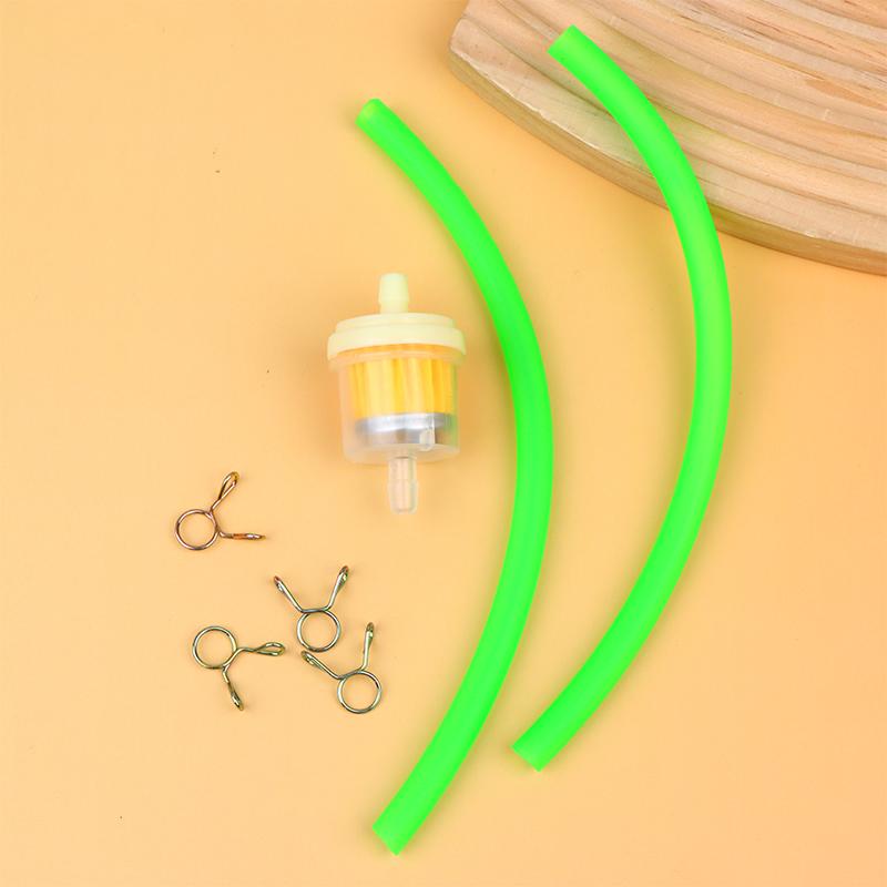 Motorcycle Universal Gas Fuel Filters And Fuel Pipe For 49cc 50cc 110cc 125cc Motocross Dirt Pit Bike Moped Scooter ATV Go Kart