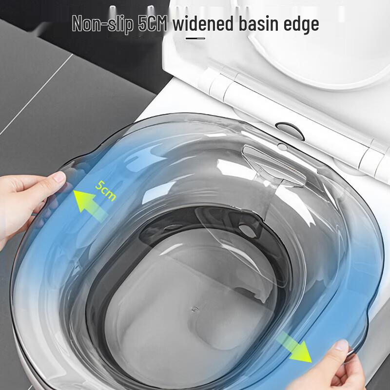 COOKSS Squat-Free Toilet Sitz Bath with Sprayer