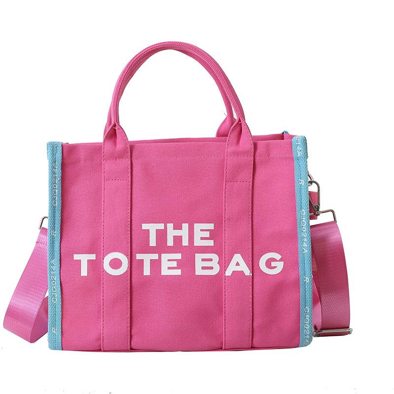 Stylish Tote Bag New Lettering Handbag Large-Capacity Canvas Crossbody Bag CLE