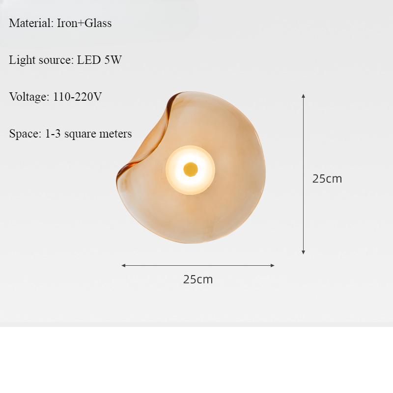 Japanische Retro-Schlichtheit Glas-Wandleuchten Moderne Nordische Schlafzimmer-Wohnzimmer-Wandpaneelleuchte Eingangsbereich-Beleuchtung Heimdekoration LED
