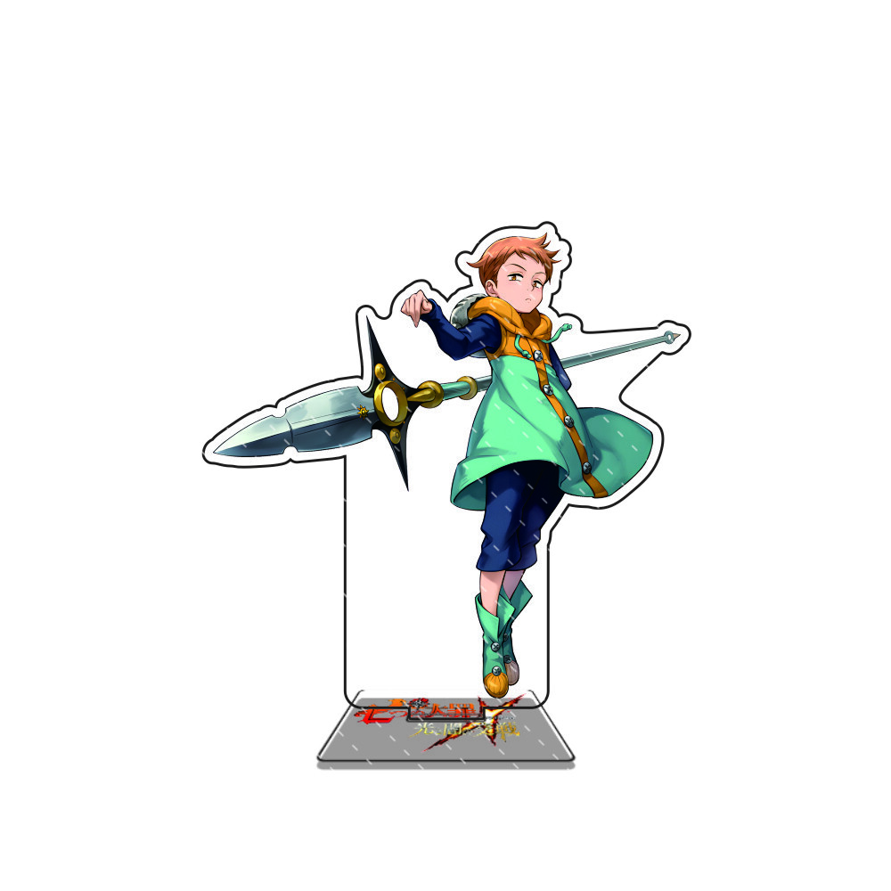 Anime Die Sieben Todsünden 15cm Acryl-Ständer Modellfigur Cosplay Plattenhalter Topper Fans Weihnachts-Schreibtisch-Dekoration Geschenk