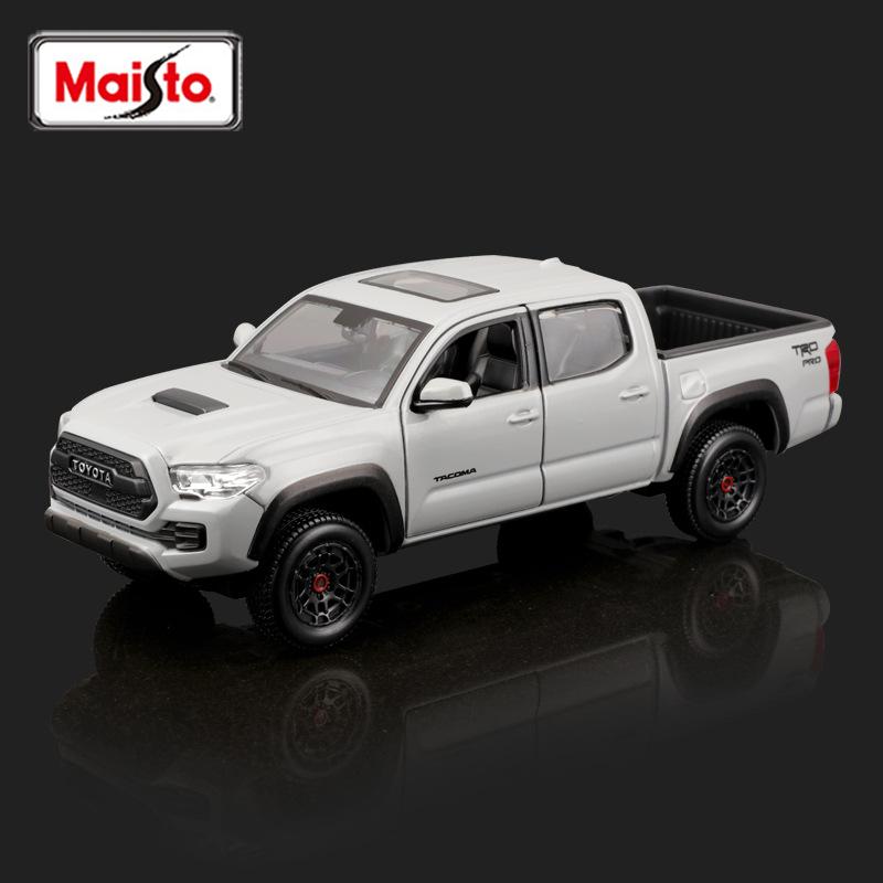 På lager Maisto 1:27 Toyota Hilux Pickup Series Simulering Legering Miniatyr Støpt Bilmodell Tilpasset Gutt Leketøy Samling Gave