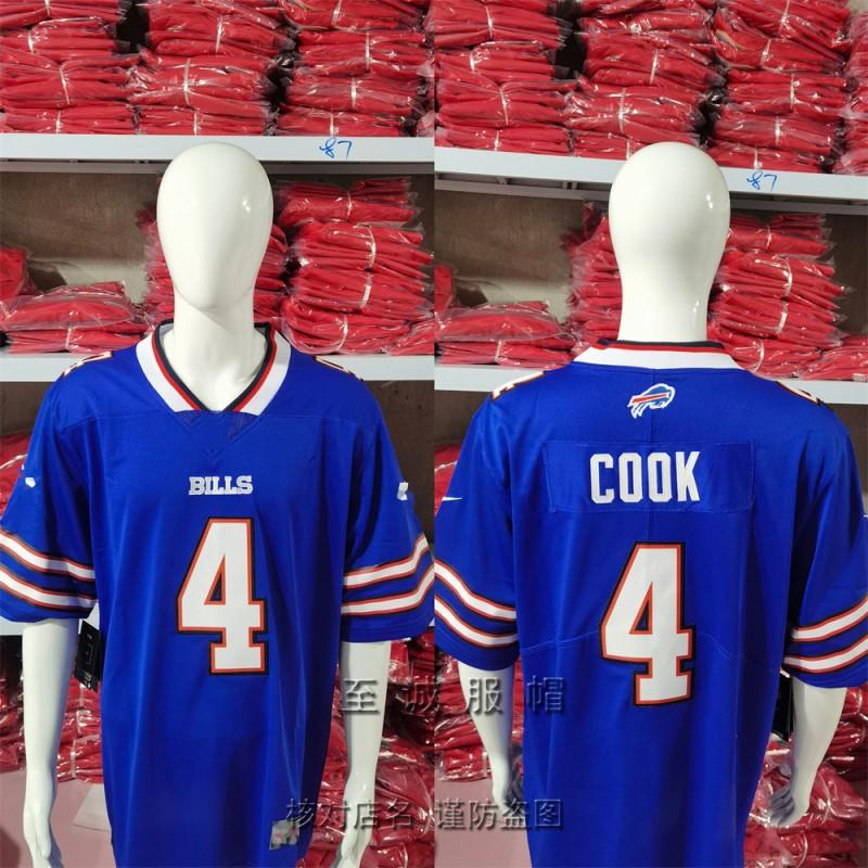 Mens Buffalo Bills Embroidered NFL Football Jersey Premium Cotton Blend Sportswear Fan Wear Casual Training