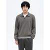 8Seconds Double-Weave Collar Half-Zip Knit Gray