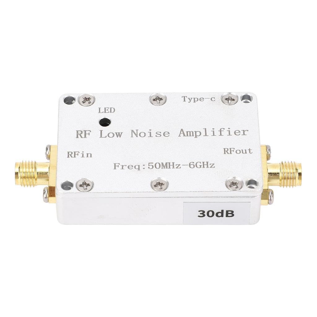 30dB Low Noise Receiving Module 50MHz 6GHz RF Switch Module Cover P VHF UHF S L C Bands 5V Single Power Supply