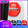 Bilklistermärke 4 st Dörrlås Dekoration Skyddskåpa Emblemfodral för Ford Kuga Territory Focus RS Escort Fiesta Mondeo Accesso
