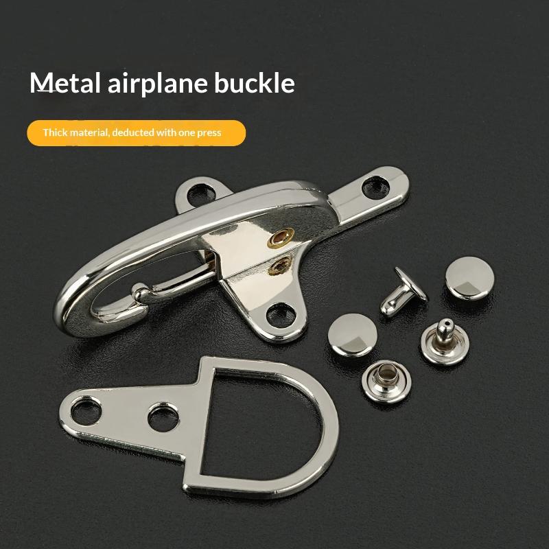1 Paar Metallschnallen Handtaschenriemen Haken Schraube Dekorative Hummer-Karabinerverschluss Knopf Jacken-Gürtelschnalle Zubehör