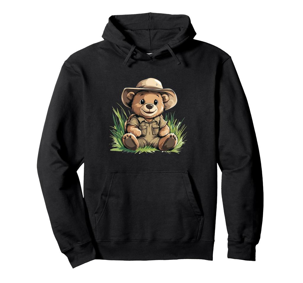 Adorable Safari Teddy Bear Hoodie for Little Explorers