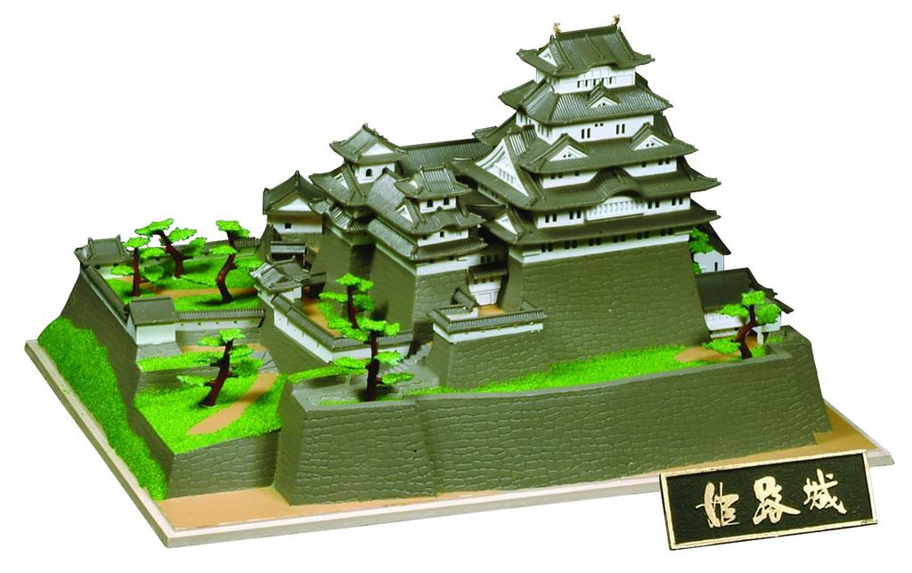 DOYUSHA Scale Japanese Famous Castle Standard Himeji Castle Plastic Model Molded Color 1/500 S-21