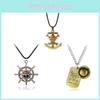 Japanese Anime Pirate King Gol D. Roger Pendant Necklace Cartoon Style