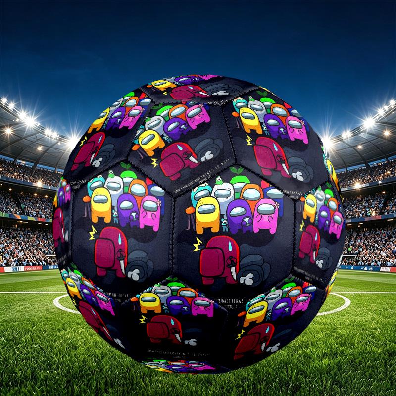 Among Us Print Size 5 Soccer Ball, PU Wear Resistant Football for Match Training and Daily Practice, Birthday Gift for Soccer Fans