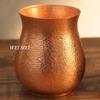 Handcrafted Pure Copper Vintage Coffee Mug,Home 350ml Tea Cup,Outdoor Camping Engraving Hammer Texture Cold Drink Cup Drinkware