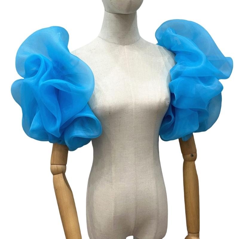 

Elegant Lantern Sleeves Bridal Puff Arm Covers Breathable Nylon Arm Sleeves For Wedding And Formal Event Arm Decoration