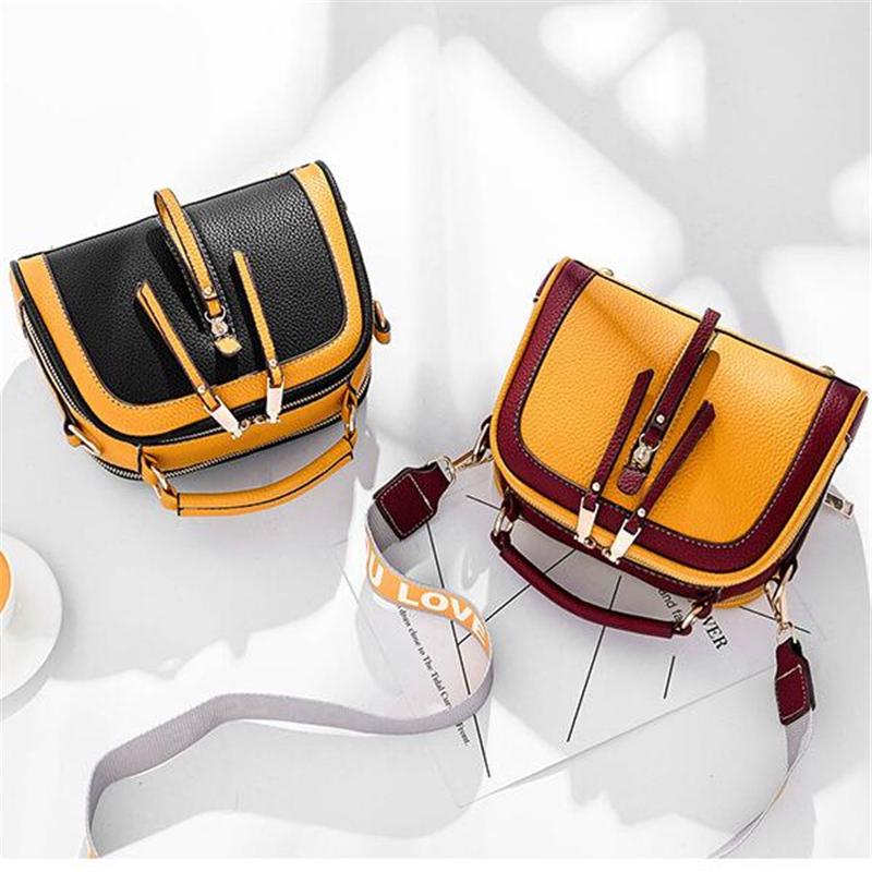 Yogodlns Contrast Color Shoulder Bag For Female Multipurpose Crossbody Small Bags