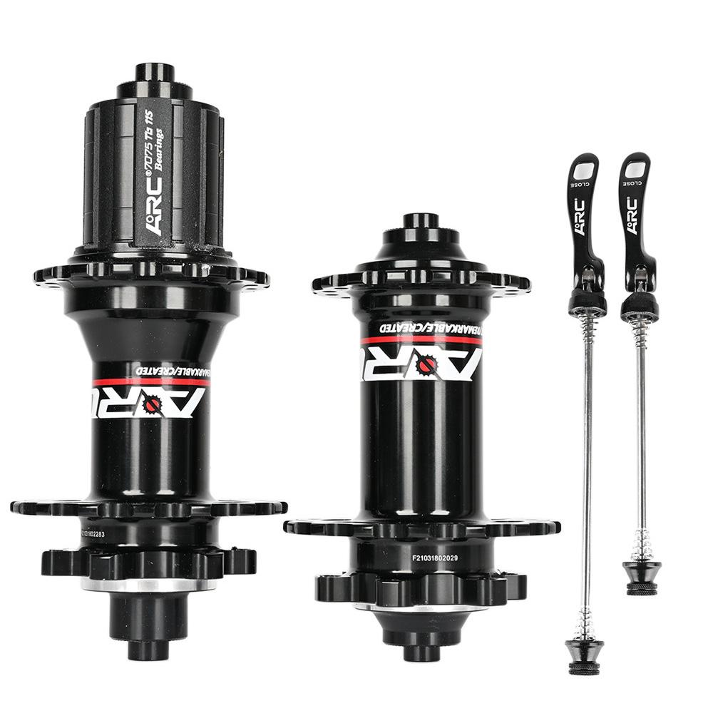 1 Pair MTB Bike Hub Front Rear HG 8-11 Speed 4 Claws 36 Holes Disc Brake Hubs with Quick Release