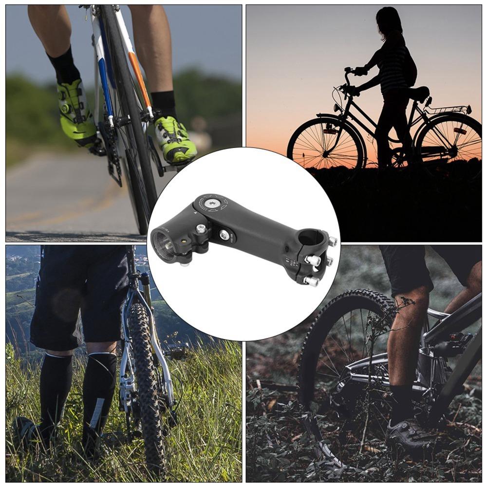 28.6mm x 31.8mm /25.4mm Bicycle Stem Extender 0-90 Degree Rise Bicycle Stem Increased Bike Upgrade 28.6*25.4/110