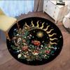 Magic Luck Sun Moon Flower Starry Rug Non Slip Soft Easy To Clean for Home Living Room Vacation House Decorative Floor Mat Home
