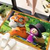 Russian animation Masha and the Bear Fairy Tale Cartoon Carpet Soft Home Living Room Bedroom Door Mat Outdoor Picnic Ground Mat rug T8