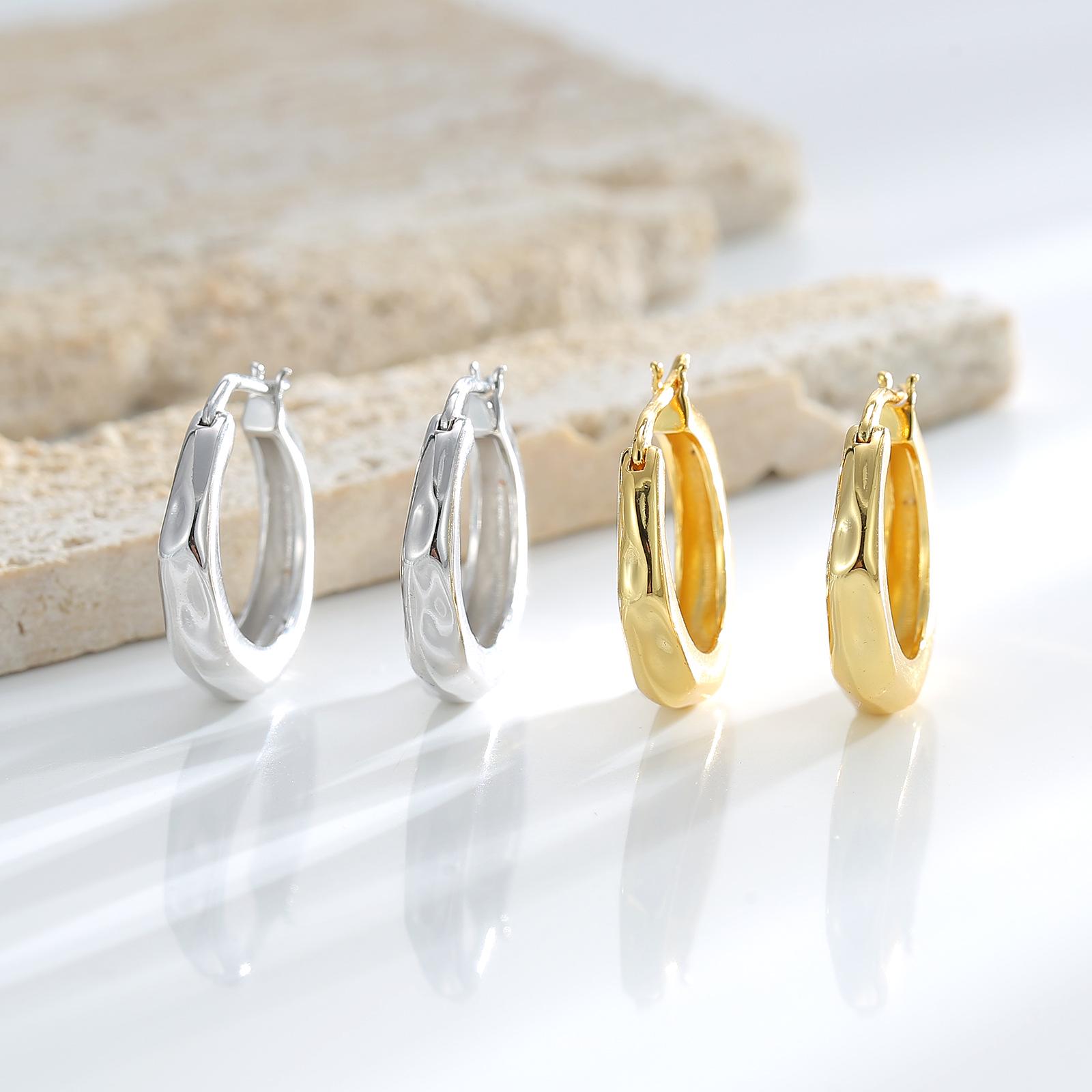 

Japanese & Korean Style Hexagon Ear Cuffs: Elegant, Simple, All-Match Earrings