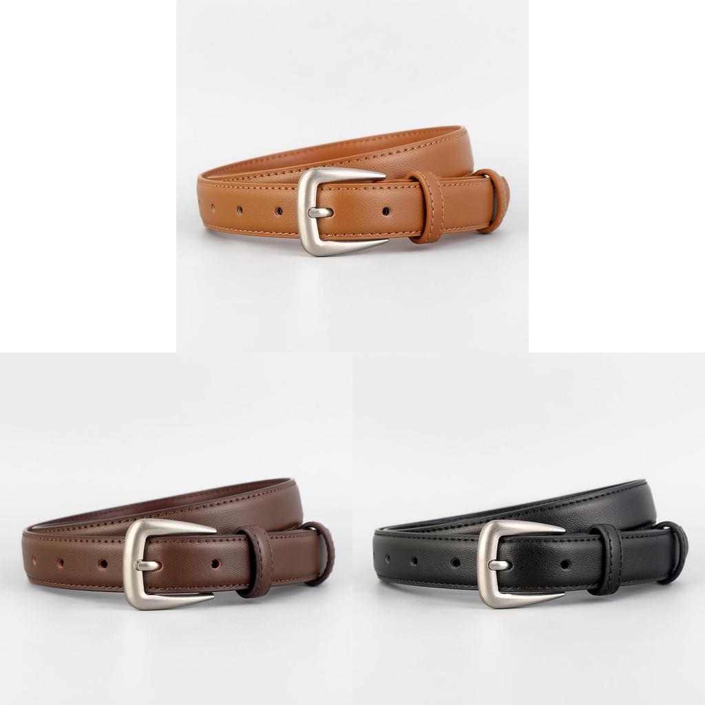 Genuine Leather Womens Belt With Alloy Buckle For Casual And Formal Wear