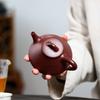 190ml Yixing Purple Clay Teapot Famous Handmade Stone Scoop Tea Pot Beauty Tea Infuser Kettle Chinese Zisha Teaware Customized