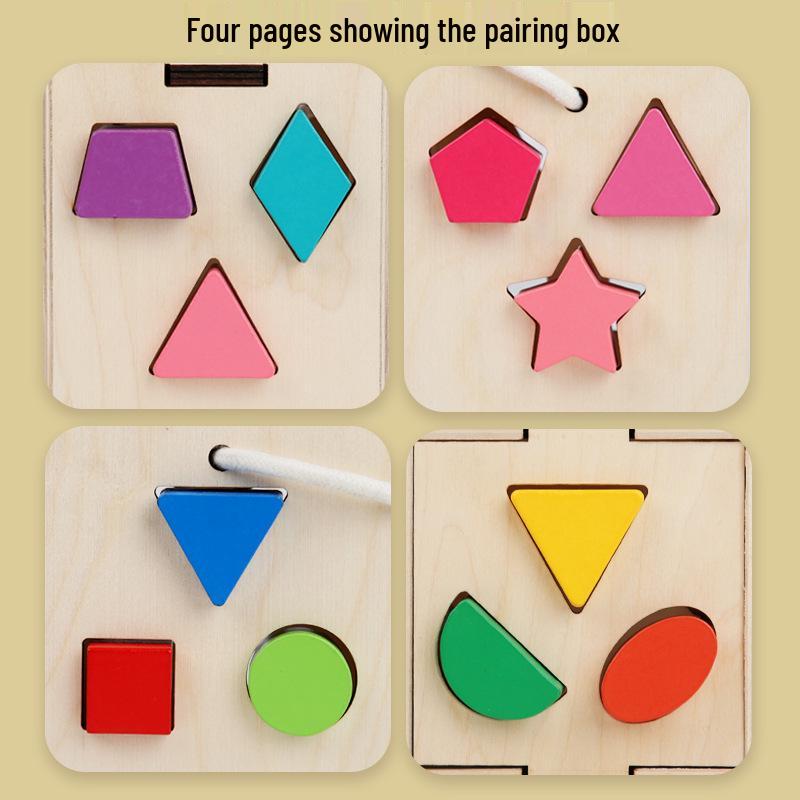 Thirteen-Hole Wooden Shape Matching Box: Children's Educational Toy for Kindergarten Building and Learning