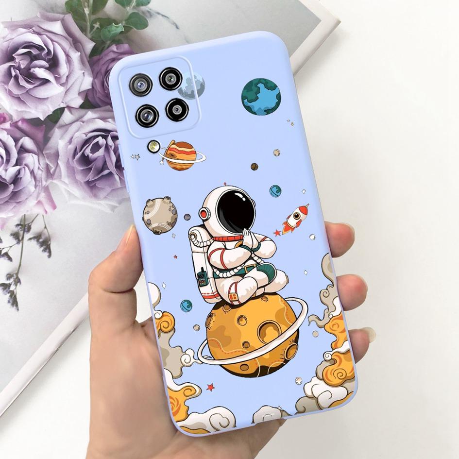 For Samsung Galaxy A22 5G Case SM-A226B Back Cover Cute Astronaut Silicone Soft Coque For Samsung A22 4G A22s SM-A225F A 22 Para