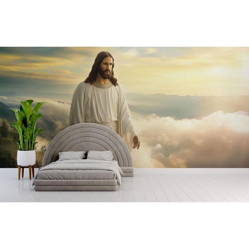 Jesus in heaven tapestry 75x100 чёрный