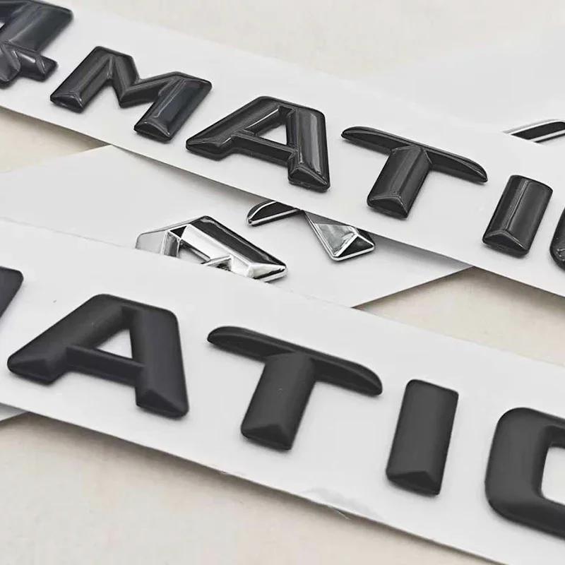 3D ABS Car Letters 4MATIC 4 MATIC Badge Sticker Rear Trunk Badge Emblem For Mercedes Benz C E G S GLC GLS Class AMG Accessories qqq1
