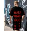 Summer New Men's Short-Sleeved Set with 3D Skull Pattern Print - Street Casual Fashion Comfortable and Soft