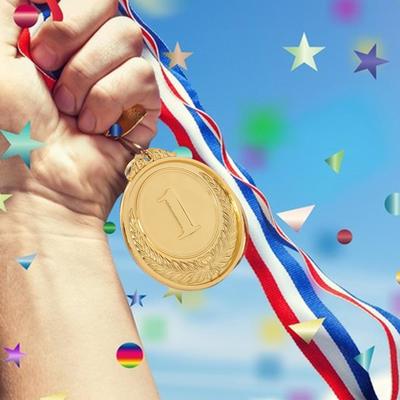 Medal Trophy with Customizable Engraving for Sports Events