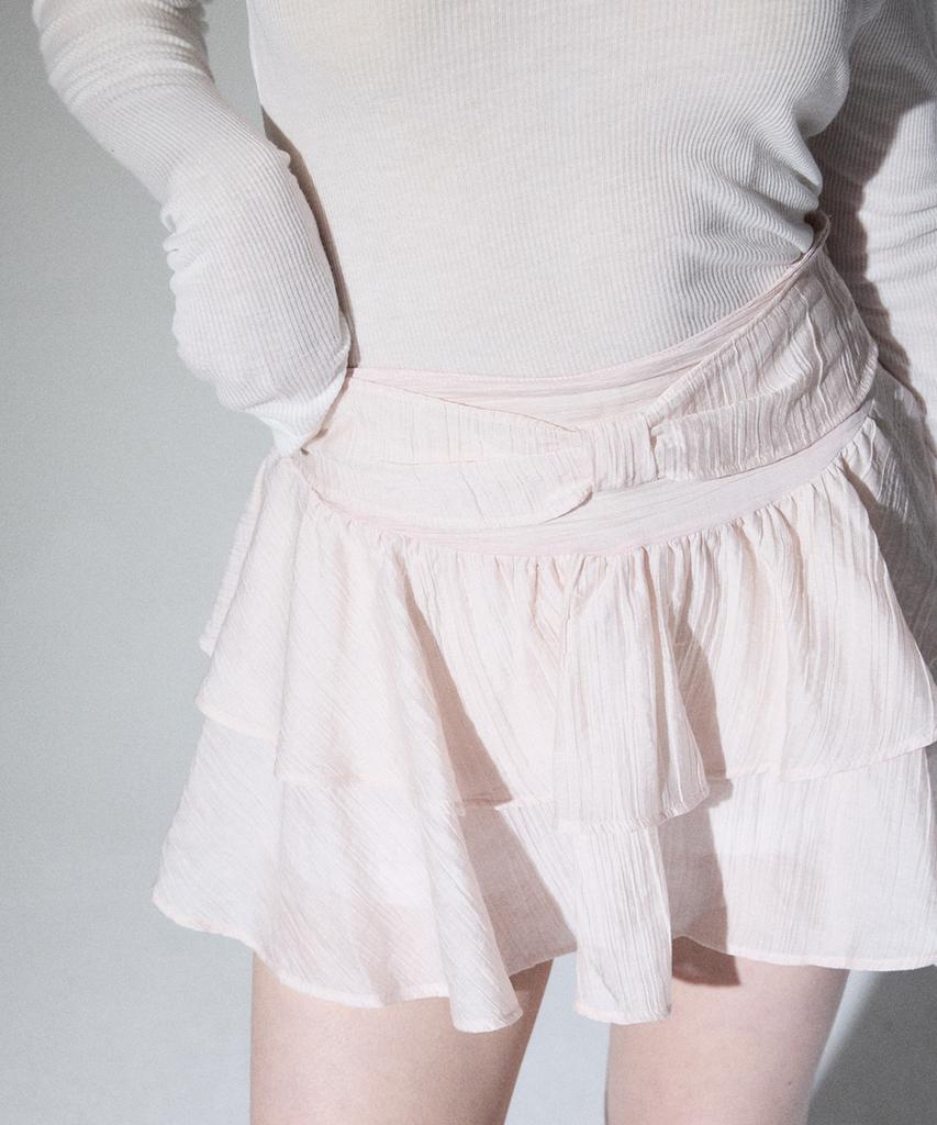 Aliena Pink Tencel Bow Skirt