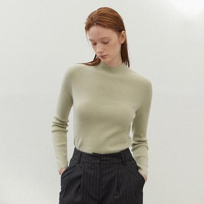 ATELIER NAIN (T-6976)Essential Ryan Wool Half Neck Knit