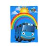 Tayos Little Bus Cartoon Blankets  Flannel Vintage Warm Throw Blankets for Home AutumnWinter
