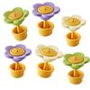 Top Push Button Toilet Flusher Flower Shape Toilet Press Button Toilet Lid Lifter  Home Use