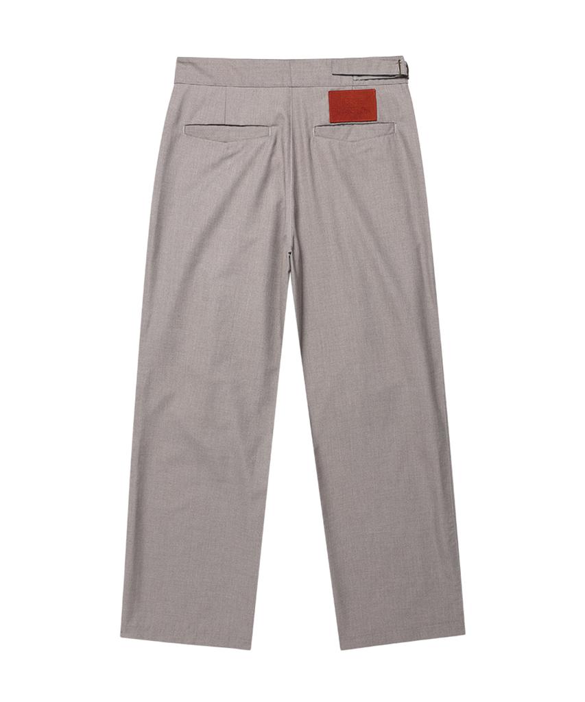 Weseullihyuseuteon Three Tuck Gurkha Slacks Gray