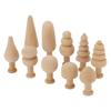 20 Pcs 25mm Blank Wooden Peg Trees Smooth Edges Mini Wooden Pendants  Home Holiday Decoration