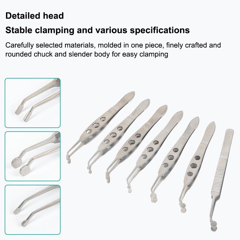 Pensetă pentru pleoape Pensetă pentru glandele meibomiene Femei Clip Compresor pentru gene Metal din oțel inoxidabil Expresor Extensie Machiaj Precis