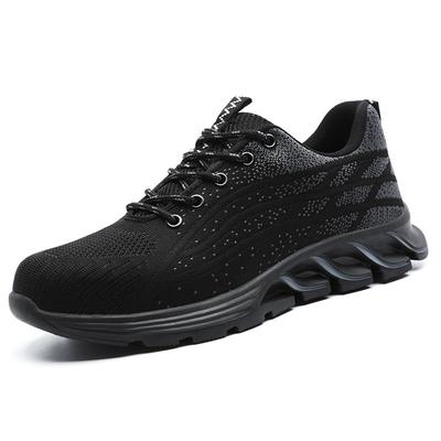 Sapatos de Trabalho Masculinos de Seguro de Trabalho, Anti-esmagamento, Anti-perfuração, Respiráveis, Resistentes a Óleo e Ácido-alcalino, Antiderrapantes, Sapatos de Segurança