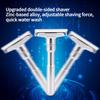 1SET Manual Razor Men's Razor Manual Adjustable Sharpness Zinc Alloy Vintage Razor